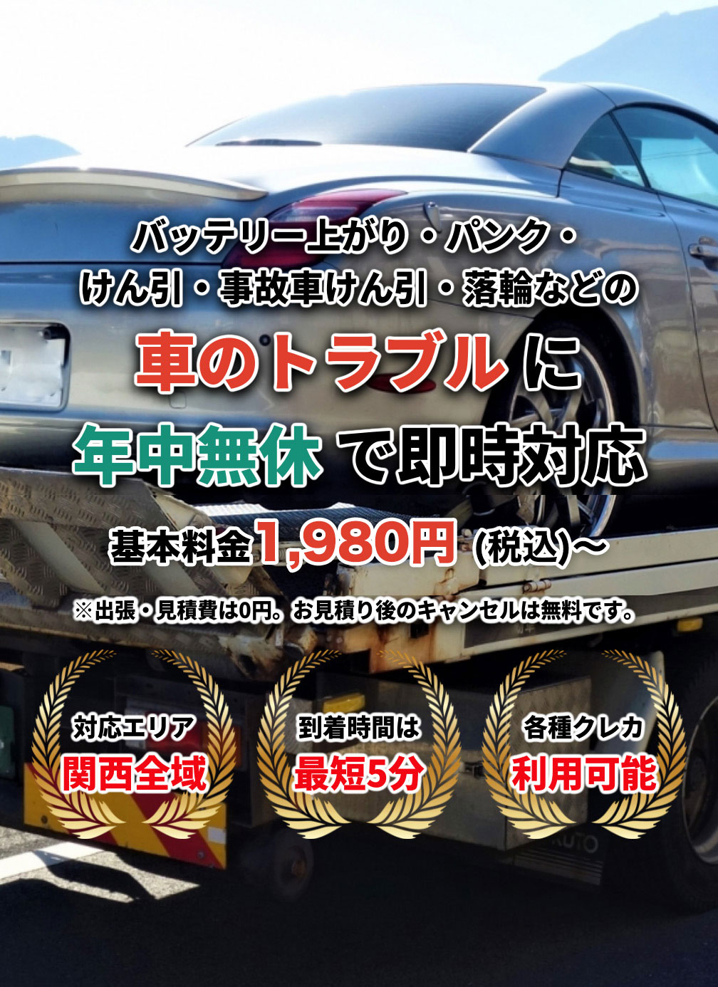 車トラブル即解決の関西自動車レスキュー